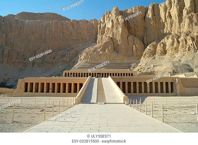 The temple of Queen Hatshepsut in Luxor, Egypt