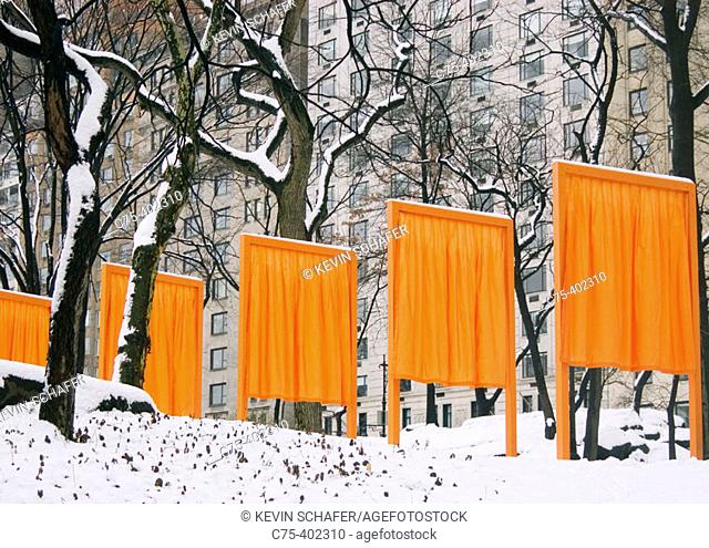 Christo's 'Gates' Art Installation Project, Central Park, New York City, 2005