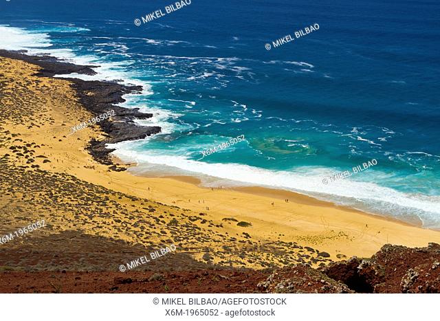 Las Conchas beach. La Graciosa island. Chinijo Archipelago
