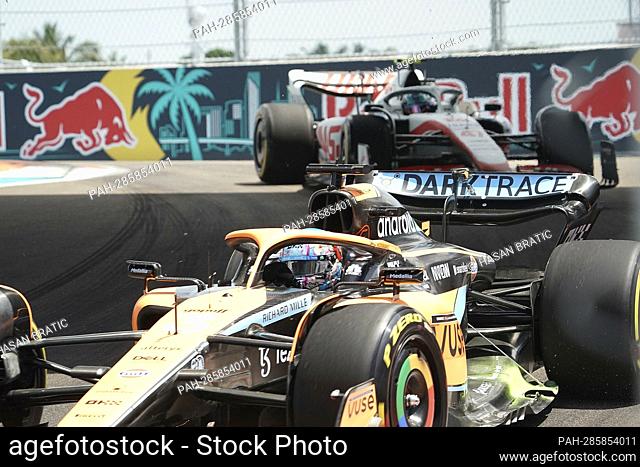 May 6th, 2022, Miami International Autodrome, Miami, FORMULA 1 CRYPTO.COM MIAMI GRAND PRIX, in the picture Daniel Ricciardo (AUS), McLaren F1 Team