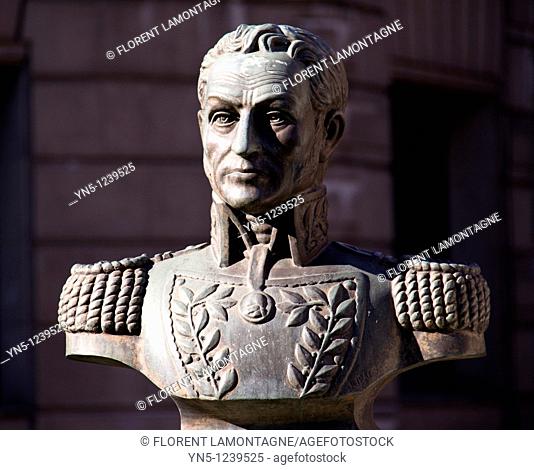 Spain. Bilbao. BOLIVAR Simon 1783-1830, hero of independance in South America 'El Liberador' was president of Peru, Columbia