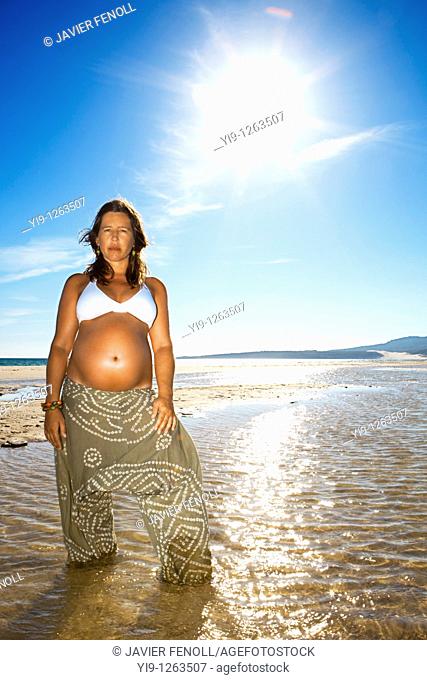 Woman Enjoying Her Pregnancy