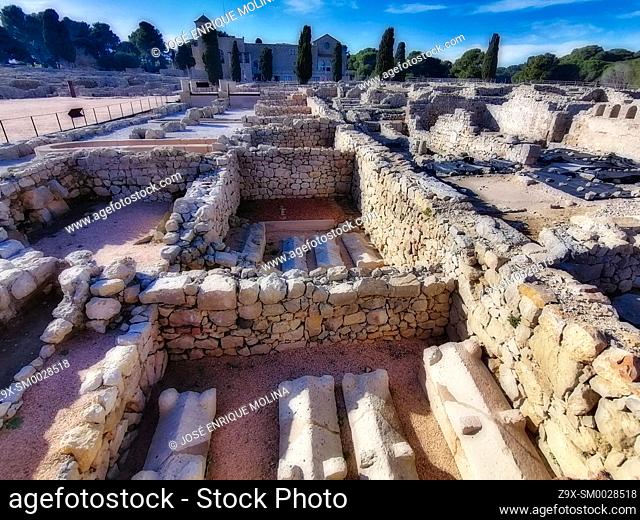 Ampurias archaeological zone, Girona, Spain, Europe