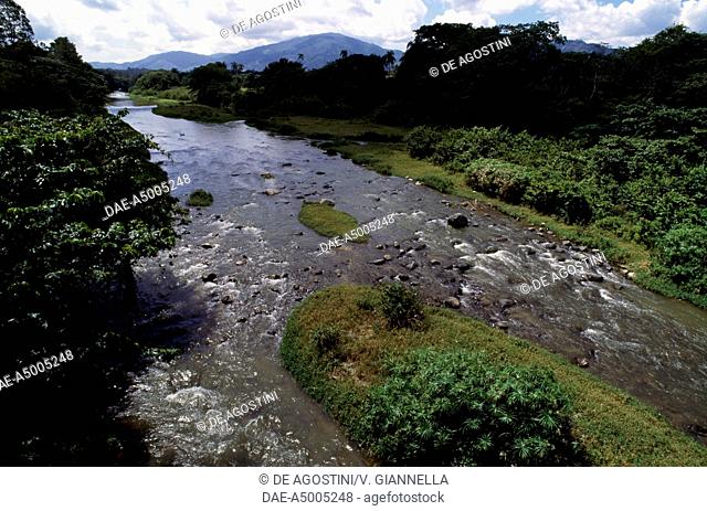 A stretch of Jimenoa River, Armando Bermudez National Park, Dominican Republic