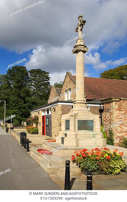War Memorial and Village Hall Boston Spa West Yorkshire England