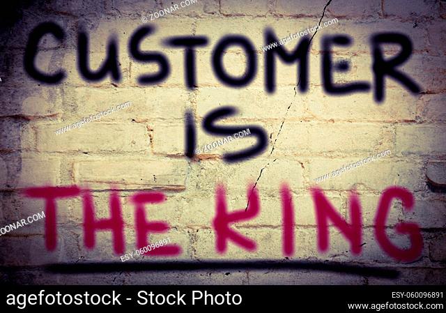 Customer Is The King Concept