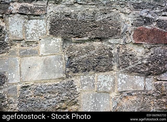 Old stone bricks wall texture. Abstract background