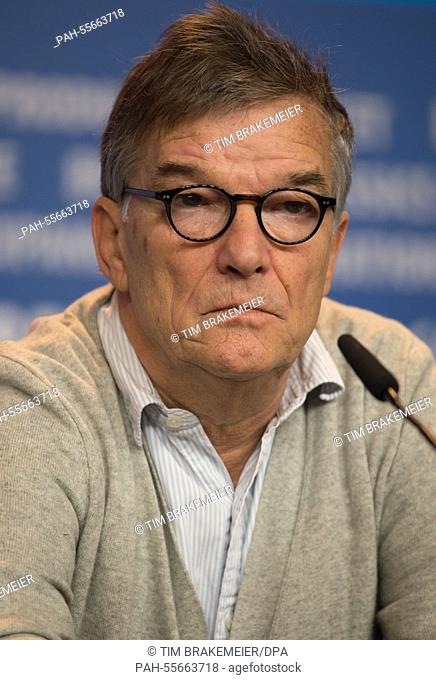 French director Benoit Jacquot attends the press conference for 'Diary of a Chambermaid' during the 65th annual Berlin Film Festival, in Berlin, Germany