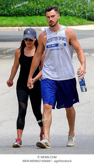 Lea Michele and boyfriend Matthew Paetz go hiking in the Santa Monica Mountains Conservancy in Los Angeles Featuring: Lea Michele