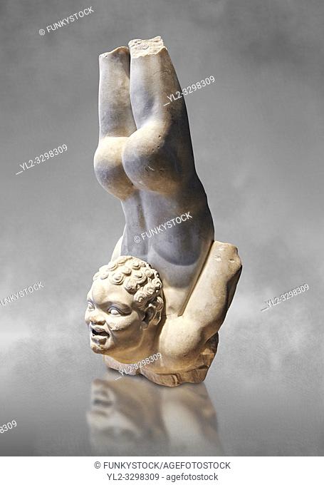 Roman statue of an African Acrobat from early Imperial period excavated from the Villa Patrizi, via Nomentana, Rome, Italy