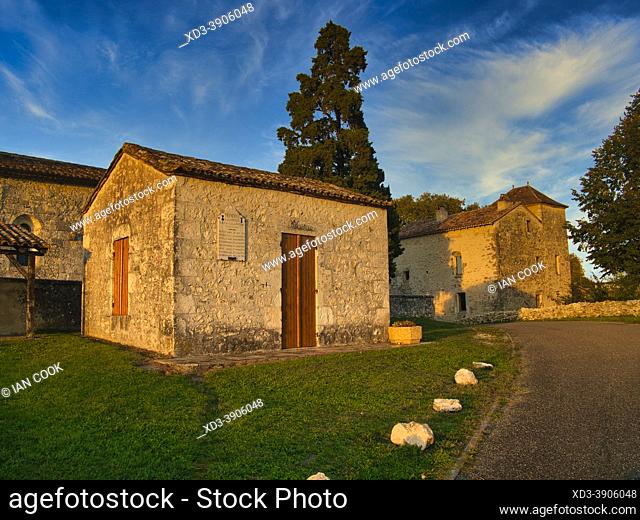 village hall, Monbos, Dordogne Department, Nouvelle Aquitaine, France