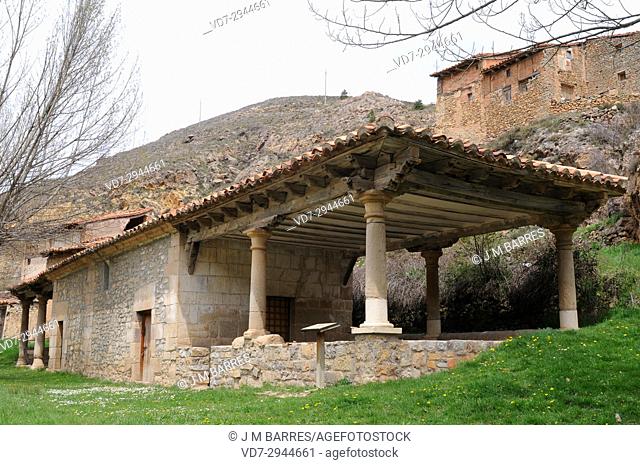 Alcala de la Selva, San Roque and Nuestra Senora de Loreto hermitages. Gudar-Javalambre region, Teruel province, Aragon, Spain