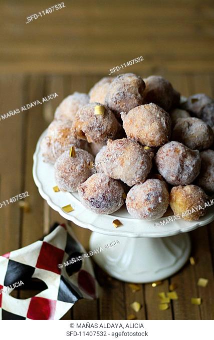 Traditional Italian carnival doughnuts