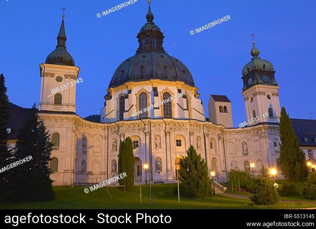 Ettal Monastery, Monastery Church, Court, Ettal, Garmisch-Partenkirchen, Upper Bavaria, Bavaria, Germany, Europe