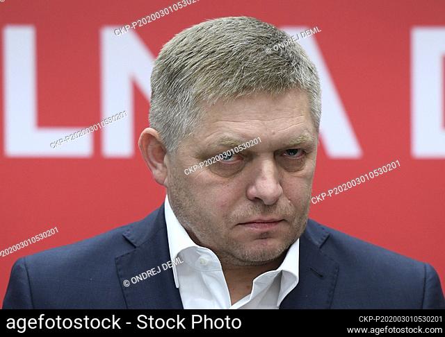Former Slovak prime minister Robert Fico, pictured, does not intend to step down as the leader of the strongest government coalition party
