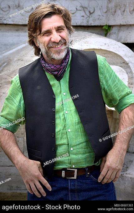 Italian actor Giovanni Calcagno poses in the photocall of the film Morrison. Rome (Italy), May 17th, 2021