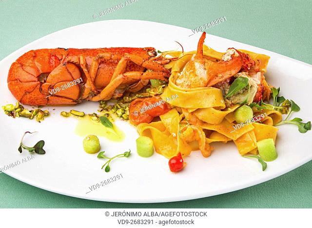 Lobster with tagliatelle