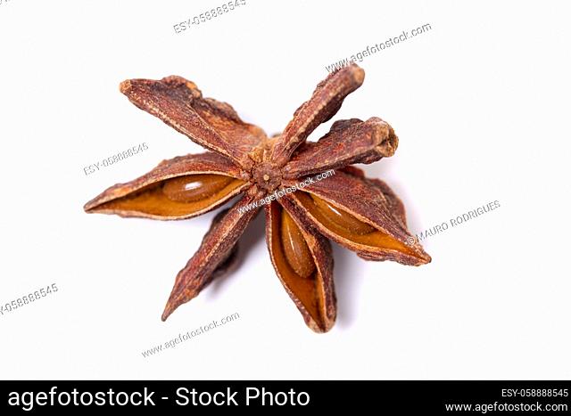 Top view of aromatic star anise