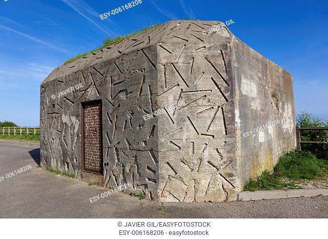 Bunker in Dieppe, Côte d'Albatre, Haute-Normandie, France
