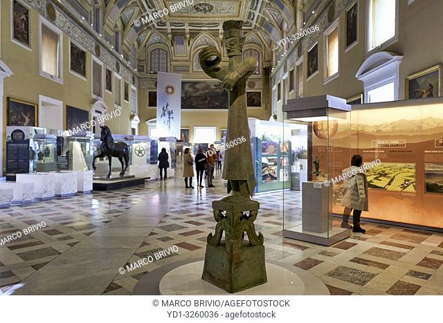 Naples Campania Italy. TheÂ National Archaeological MuseumÂ ofÂ NaplesÂ (Museo Archeologico Nazionale di Napoli) is an important Italian archaeological museum