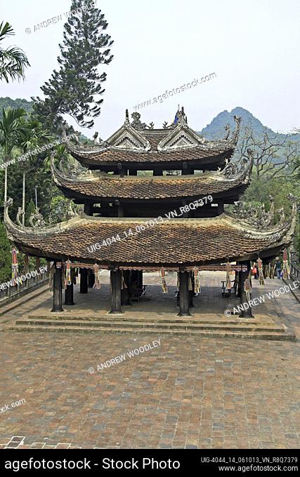 Entrance to Pagoda Leading to Heaven at Perfume Pagoda complex near Hanoi Vietnam