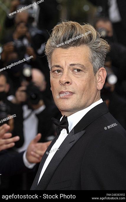 Benjamin Biolay attends the premiere of 'France' during the 74th annual Cannes Film Festival at Palais des Festivals in Cannes, France, on 15 July 2021