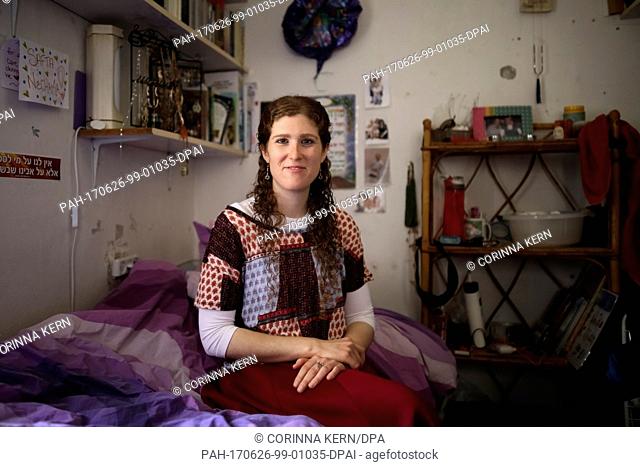 Nechama Switzer sits in a hostelfor Jewish Girls (heritage house) in the inner city of Jerusalem, Israel, 8 May 2017. The young woman is looking for a husband...