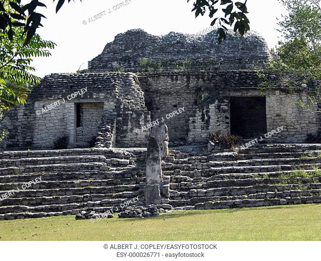 Mayan ruins of Kohunlich, 600 a.D. Quintana Roo, Mexico