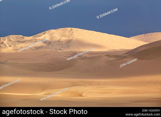 Sand dunes near Huacachina in Ica region, Peru