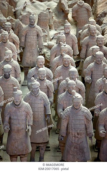 Asia, China, Shanxi, Xi'an, LinTong, Terra-cotta Museum Pit 1, Warrior, UNESCO, World Cultural Heritage
