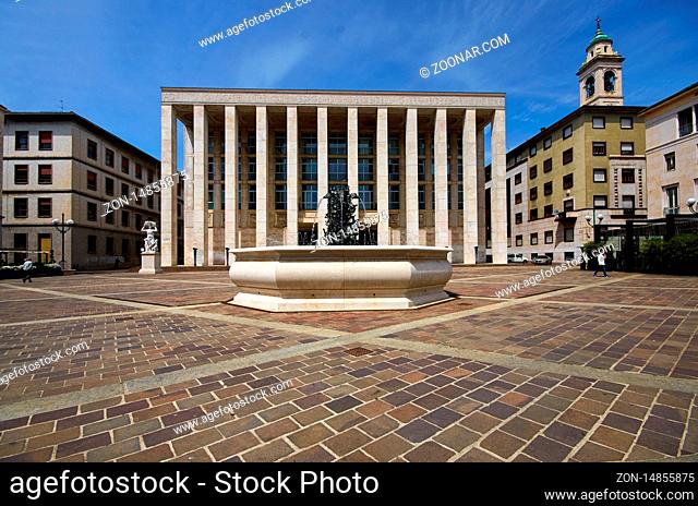 town hall of world heritage city Bergamo in Italy