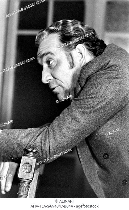 The actor Ugo Tognazzi during the filming of the movie The property is no longer a theftof 1973, directed by Elio Petri, shot 26/10/1972 by Sansone