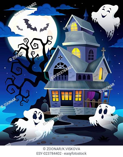 Image with haunted house thematics 5 - picture illustration