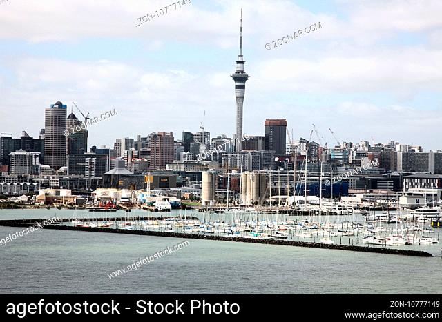 Auckland New Zealand City View Habour from Bridge