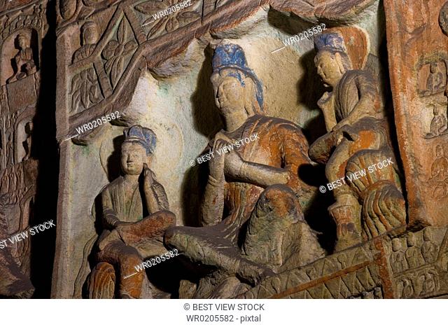 Yungang Grottoes in Shanxi Province