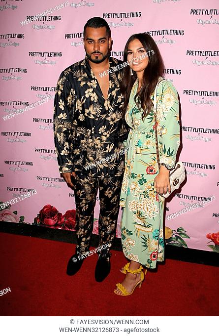 PrettyLittleThing X Olivia Culpo launch at the Liaison Lounge in Los Angeles, California. Featuring: Umar Kamani, Amy Radish Where: Los Angeles, California