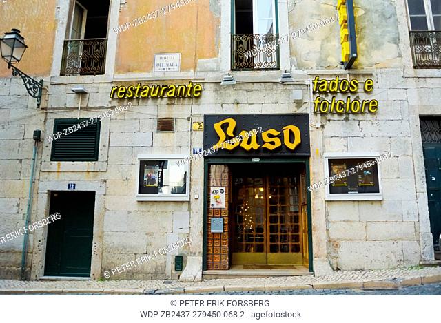 Luso, Fado restaurant, Bairro Alto, Lisbon, Portugal