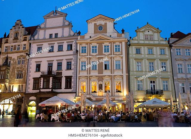 Czech Republic, Prague, historical centre listed as World Heritage by UNESCO, the old town Stare Mesto, Old town Square Staromestske namesti
