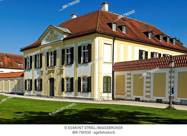 Palace on the Schlossrondell, a circle of mansions, Nymphenburg Palace, Munich, Bavaria, Germany, Europe