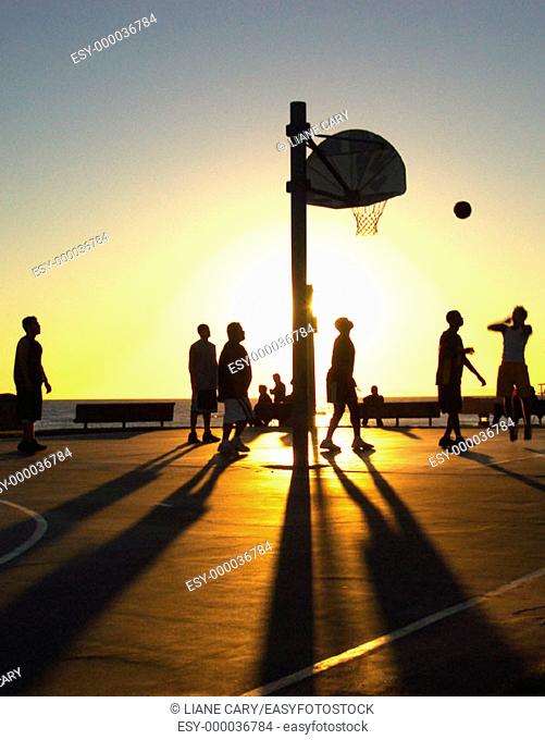 sunset basketball