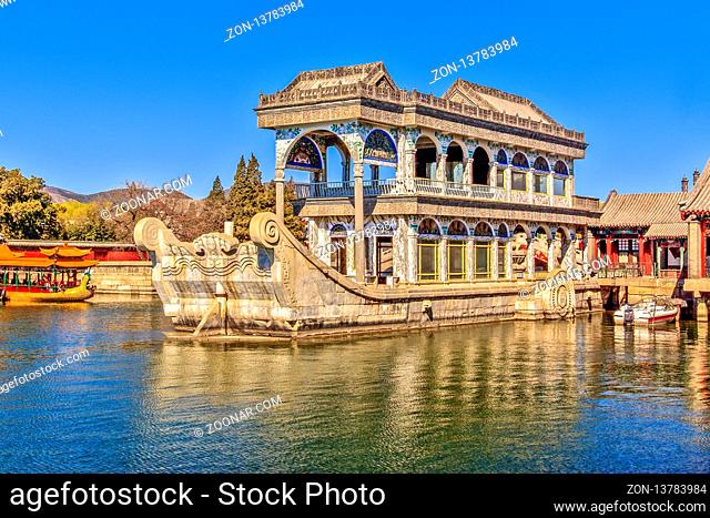 China Beijing Marble Boat At Summer Palace