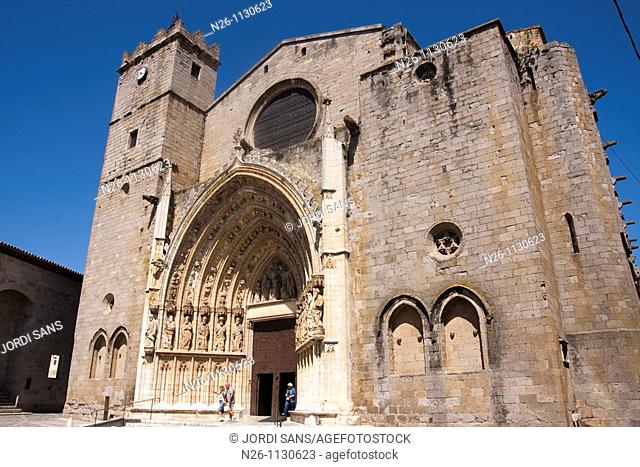 Santa Maria's basilica  XIII-XV centuries  Gothic  Spain, Catalonia, Girona province, Alt Empordà, Castelló d'Empúries