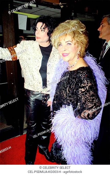Michael Jackson and Elizabeth Taylor at the Tribute to Michael Jackson: the 30th Anniversary of his solo years, 9/7/2001, NYC, by Kraig Geiger