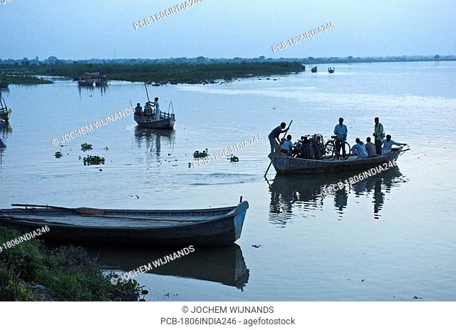 India, Vrindavan, the holy river Yamuna