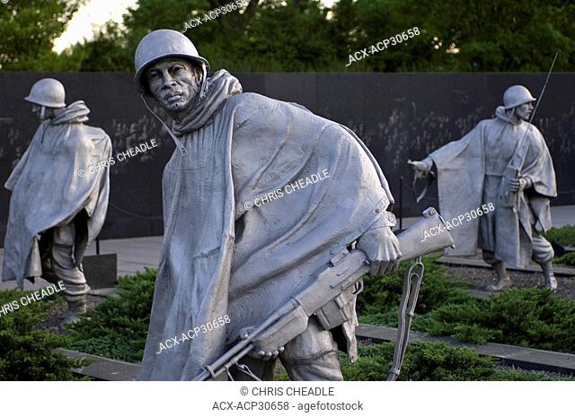 Korean War veterans memorial, Washington, DC, United States