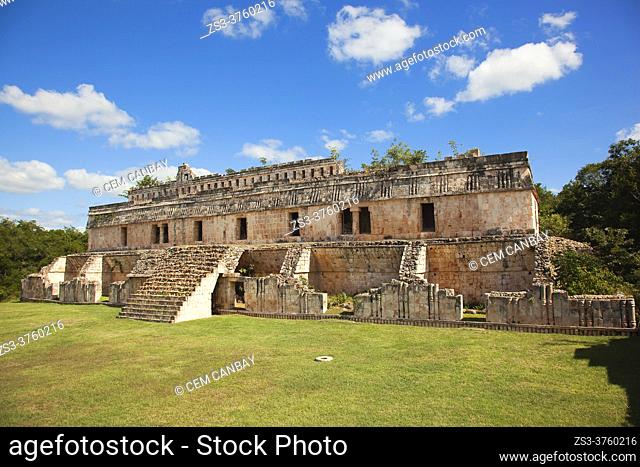 View to The Palace-El Palacio at Kabah Archaeological Site, Merida, Yucatan State, Mexico, Central America