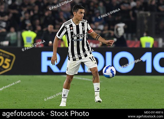 The Juventus player Paulo Dybala during the Coppa Italia final Juventus-Inter at the Stadio Olimpico. Rome (Italy), May 11st, 2022