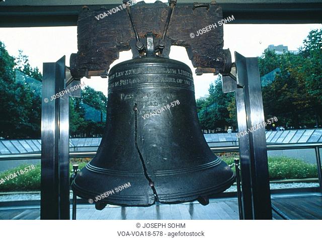 Close-up of the Liberty Bell