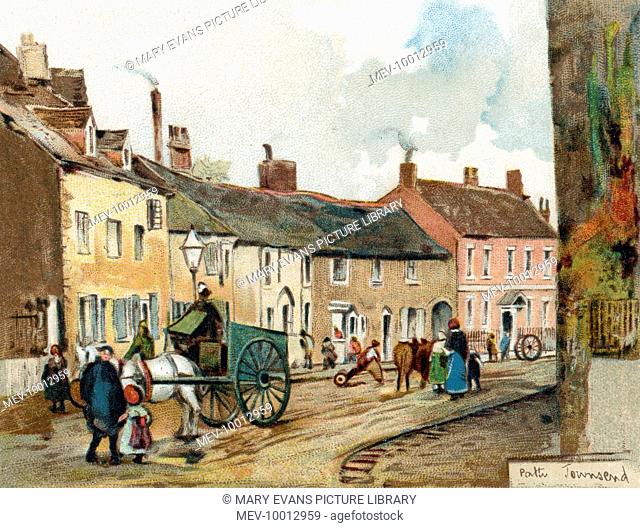 GEORGE ELIOT Orchard Street, Milby, the setting for 'Janet's Repentance' in Scenes of Clerical Life