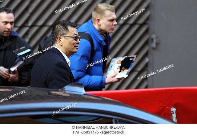 Chinese director and jury member Wong Kar Wai arrives for a press conference during the 63rd annual Berlin International Film Festival, in Berlin, Germany